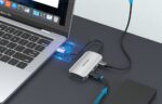 USB-C Docking Station to 4x USB3.0, PD 0.15m Vention TNBHB (gray) - Image 4