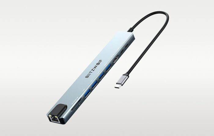 Docking Station Blitzwolf BW-TH5 10in1 USB-C (silver) - Image 7