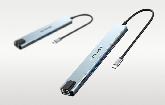 Docking Station Blitzwolf BW-TH5 10in1 USB-C (silver) - Image 6