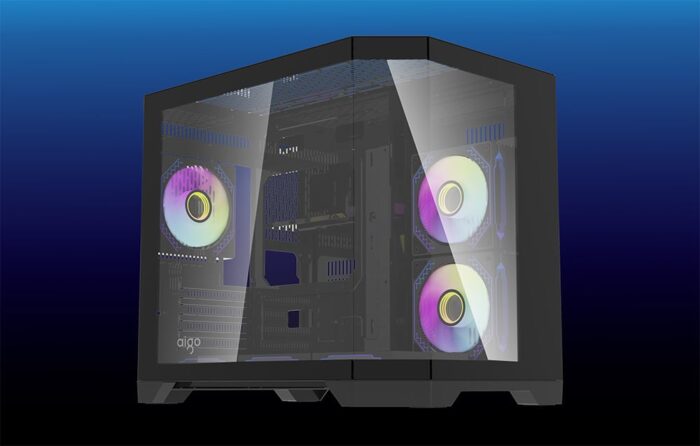 Darflash FT418 computer case + 6 aRGB fans (black) - Image 13