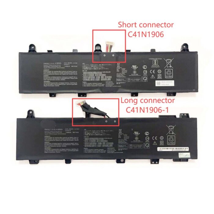 Notebook battery for ASUS TUF Gaming FA506 FX506 FX706  C41N1906-1 with long connector 15.4V 90Wh